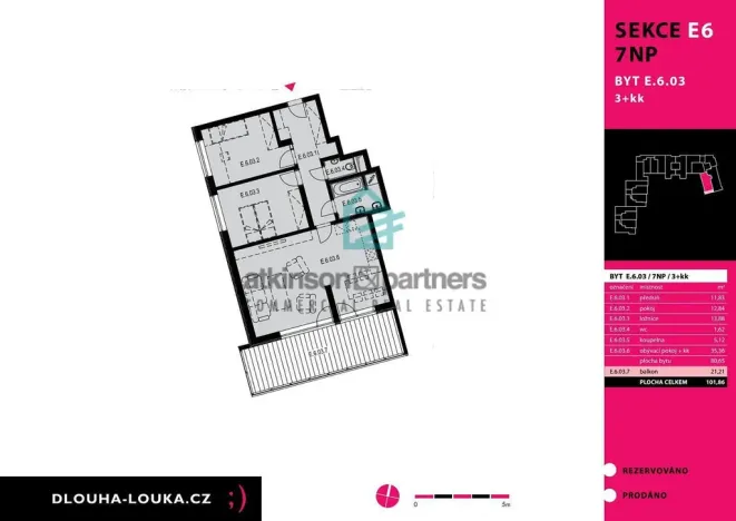 Pronájem bytu 3+kk, České Budějovice - České Budějovice 2, Volejbalistů, 80 m2