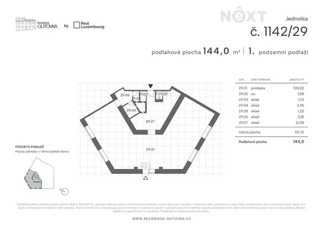 Prodej obchodního prostoru, Praha - Strašnice, Čestlická, 144 m2