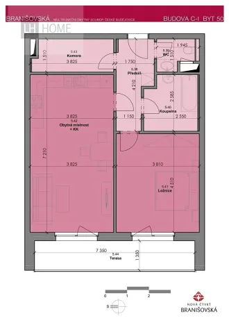 Prodej bytu 2+kk, České Budějovice, Čakovská, 67 m2