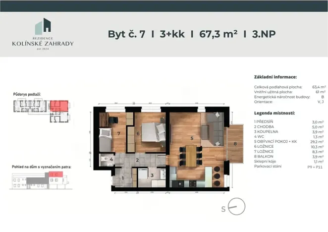 Prodej bytu 3+kk, Kolín, Třídvorská, 67 m2