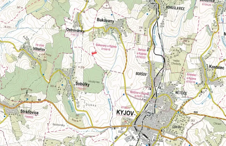 Prodej pole, Bukovany, 4230 m2