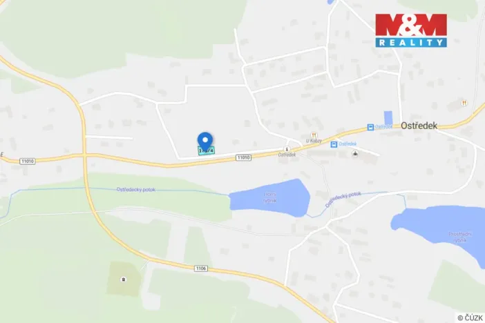 Prodej pozemku pro bydlení, Ostředek, 391 m2