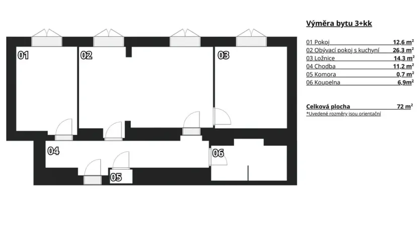Prodej bytu 3+kk, Brno - Veveří, Bayerova, 72 m2