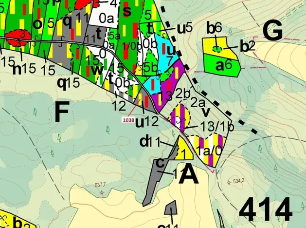 Dražba lesa, Hradiště, 1028 m2