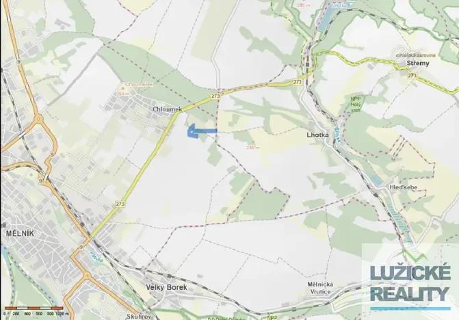 Prodej pole, Mělník, Kokořínská, 27040 m2