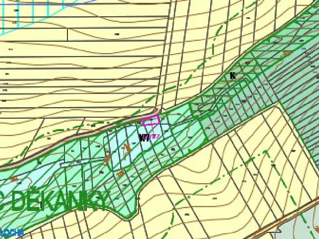 Dražba pozemku, Prusinovice, 2368 m2