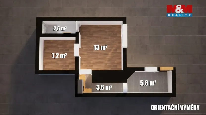 Prodej bytu 2+kk, Česká Lípa, Žižkova, 39 m2