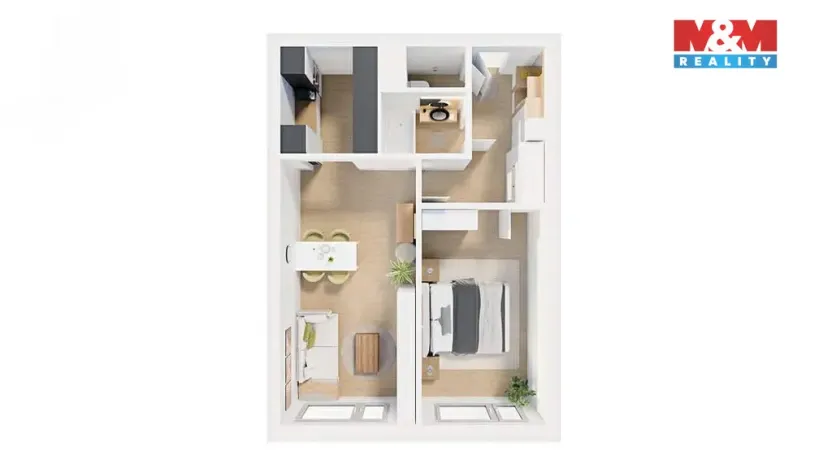 Prodej bytu 2+1, Praha - Chodov, Nechvílova, 44 m2