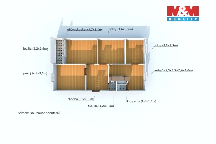 Prodej bytu 4+1, Nejdek, J. A. Gagarina, 82 m2
