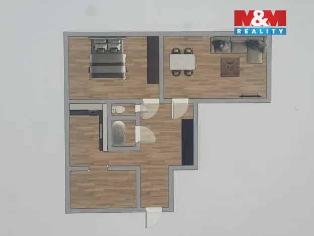 Prodej bytu 2+1, Horní Cerekev, Štítného, 62 m2