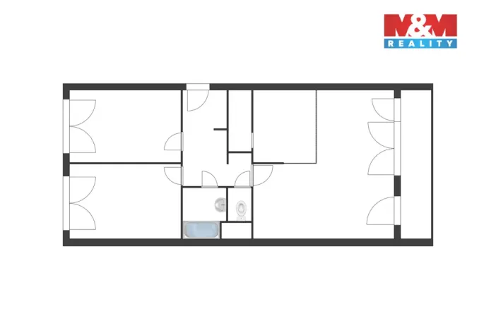 Prodej bytu 3+kk, Praha - Černý Most, Doležalova, 72 m2