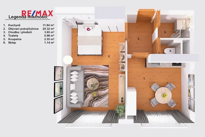 Pronájem bytu 1+1, Jindřichův Hradec, 39 m2