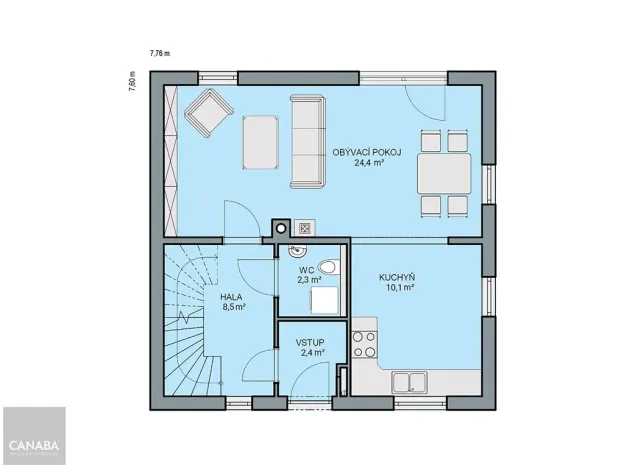 Prodej rodinného domu, Jarov, 97 m2