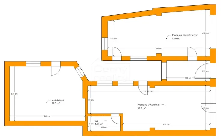 Pronájem obchodního prostoru, Chrudim, Soukenická, 45 m2