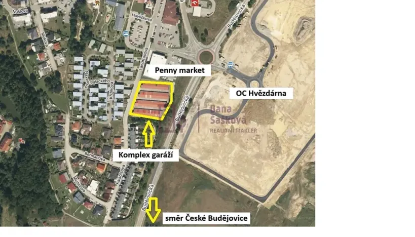 Pronájem garáže, Jindřichův Hradec, Landfrasova, 17 m2