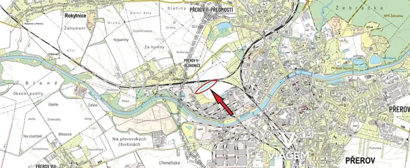 Prodej podílu komerčního pozemku, Přerov, 2003 m2