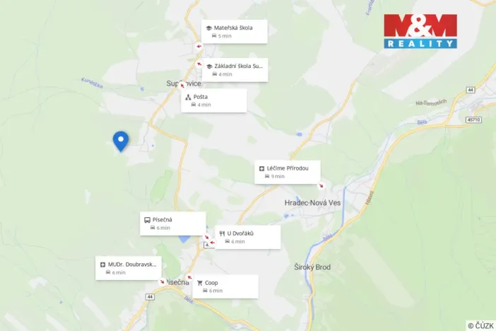 Prodej pozemku pro bydlení, Supíkovice, 2290 m2