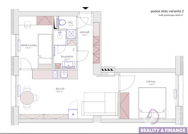 Pronájem bytu 3+kk, Vrchlabí, U nemocnice, 50 m2