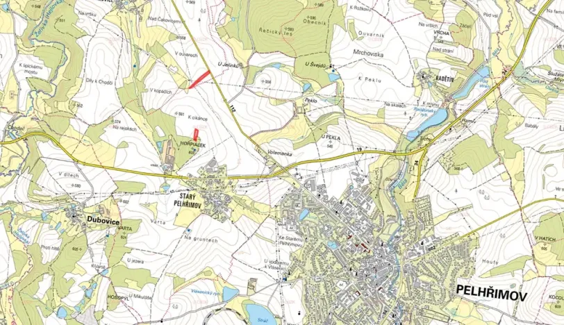 Prodej pole, Pelhřimov, 8833 m2