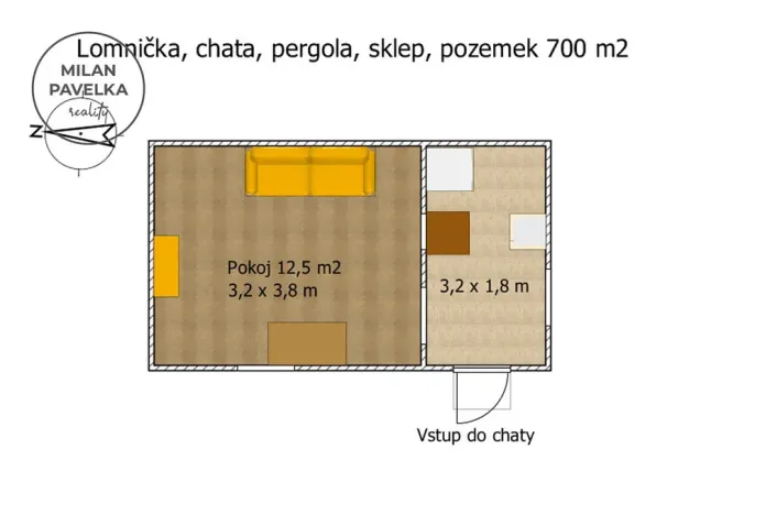 Prodej chaty, Lomnička, 19 m2