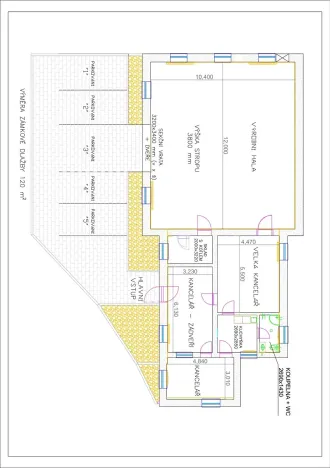 Pronájem výrobních prostor, Bílovice nad Svitavou, Obřanská, 249 m2
