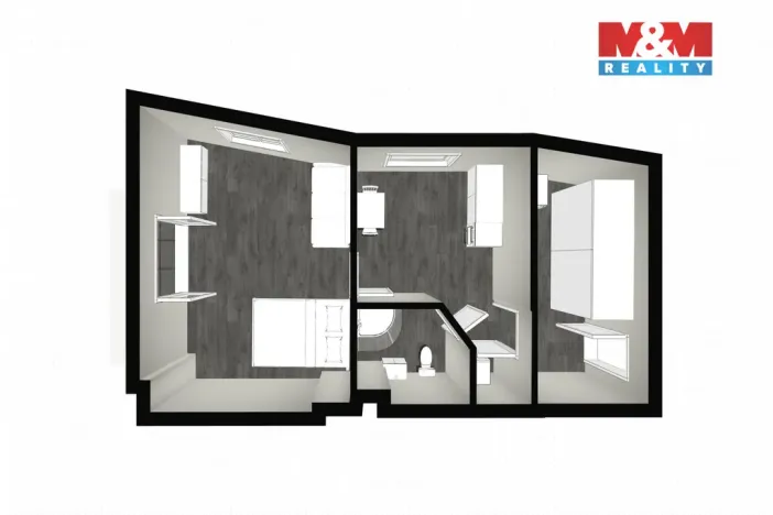 Pronájem bytu 1+1, Všenory, Květoslava Mašity, 41 m2