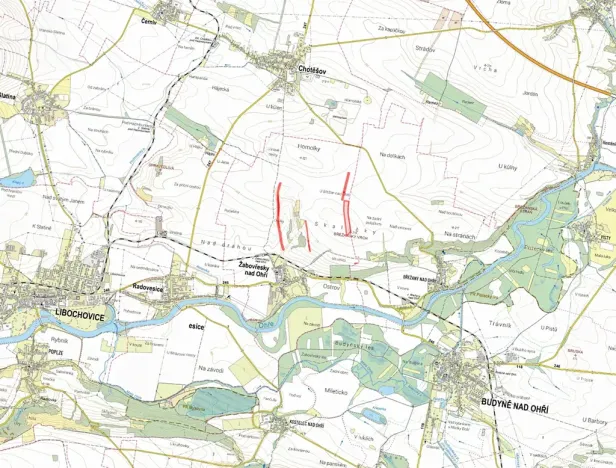 Prodej pole, Žabovřesky nad Ohří, 56857 m2