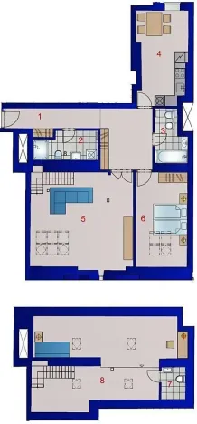Pronájem bytu 3+1, Praha - Vinohrady, Mánesova, 120 m2