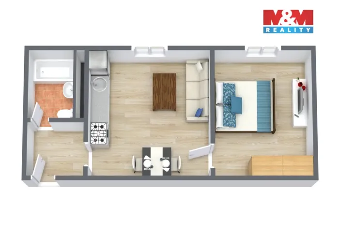 Prodej bytu 2+kk, Horní Slavkov, Dlouhá, 35 m2