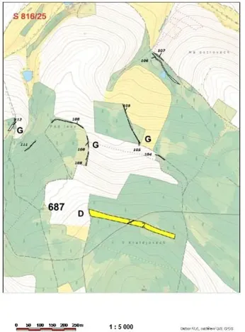 Prodej lesa, Červená Řečice, 52 m2