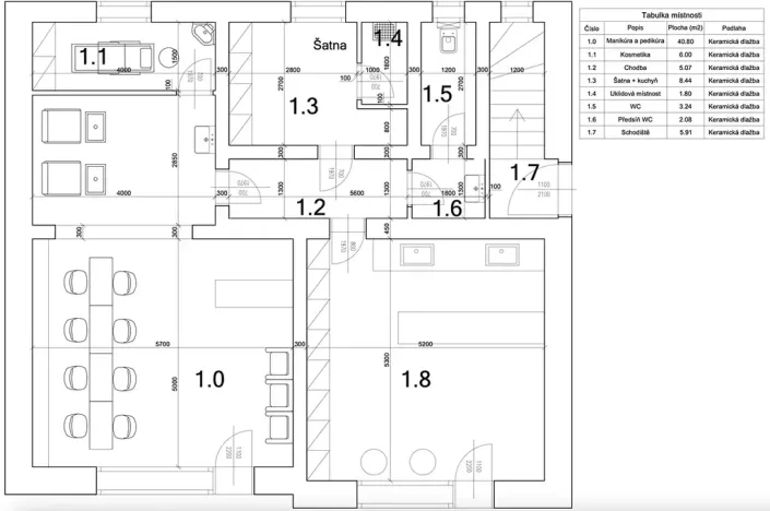 Pronájem obchodního prostoru, Praha - Uhříněves, Přátelství, 92 m2