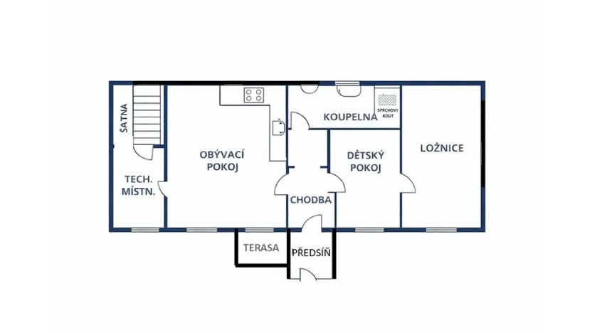 Prodej rodinného domu, Unhošť, Tyršovo náměstí, 93 m2