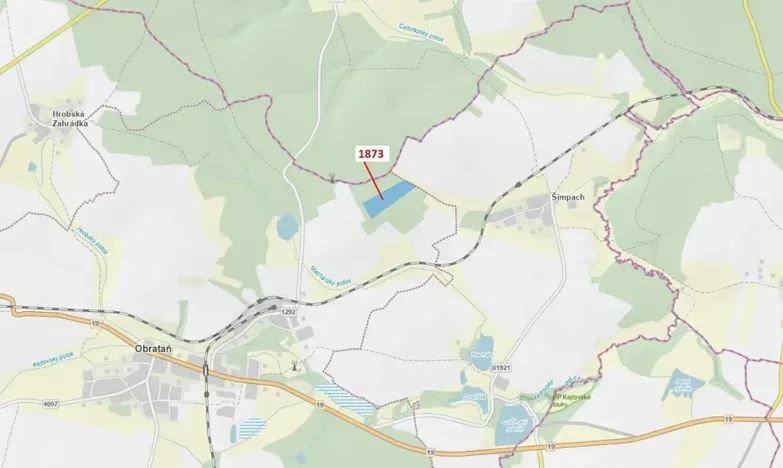 Dražba lesa, Obrataň, 32740 m2