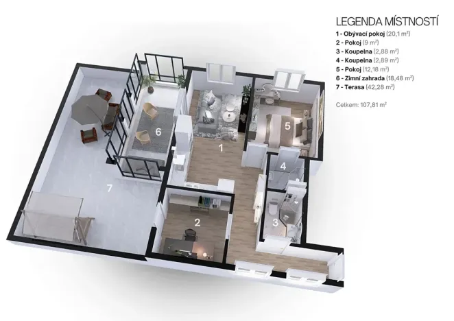 Prodej bytu 3+kk, Praha - Hlubočepy, Geologická, 64 m2