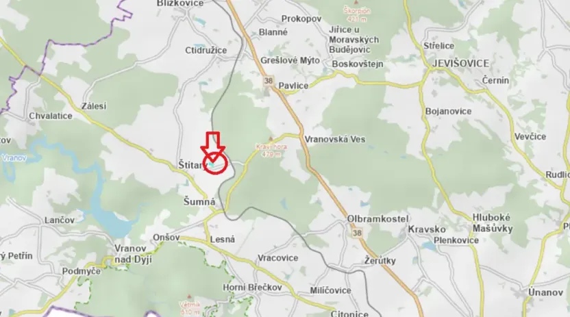 Prodej podílu lesa, Štítary, 3942 m2