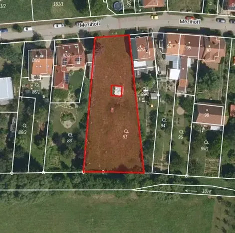 Prodej pozemku pro bydlení, Moravské Knínice, Mezihoří, 1700 m2