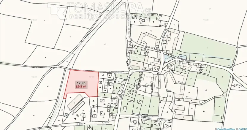 Prodej pozemku pro bydlení, Vysoký Újezd, 8543 m2