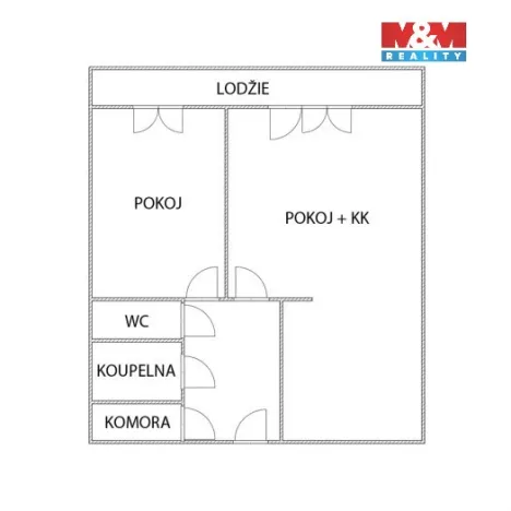 Prodej bytu 2+kk, Pardubice - Zelené Předměstí, 50 m2