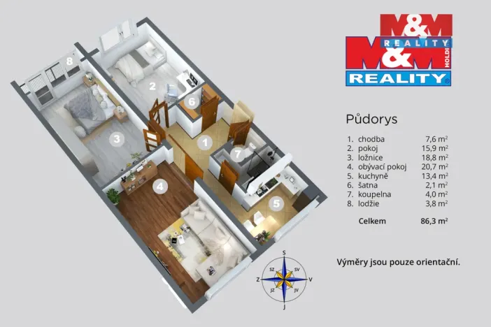 Pronájem bytu 3+1, Děčín - Děčín IV-Podmokly, Na Valech, 79 m2