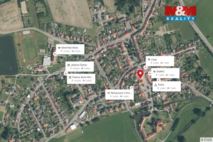 Pronájem bytu 1+kk, Švihov, Čsl. legií, 40 m2