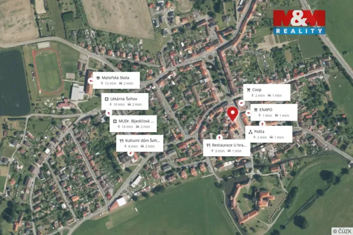 Pronájem bytu 1+1, Švihov, Čsl. legií, 45 m2