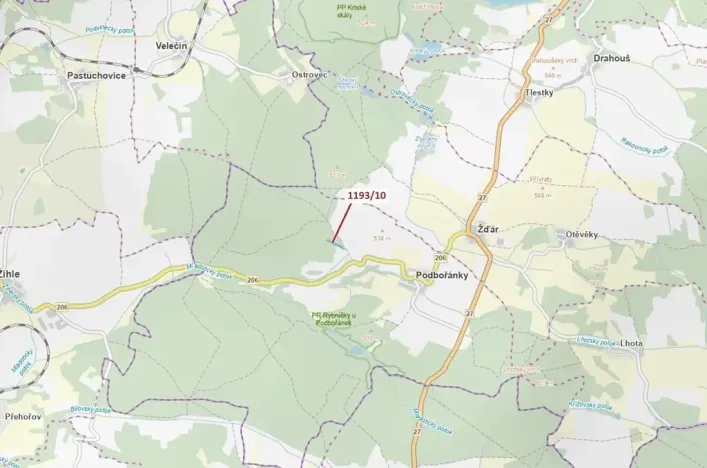 Dražba lesa, Jesenice, 4694 m2