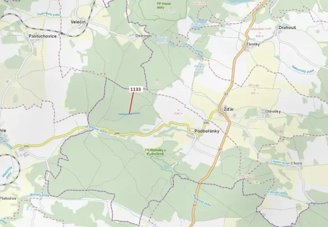 Dražba lesa, Jesenice, 7895 m2