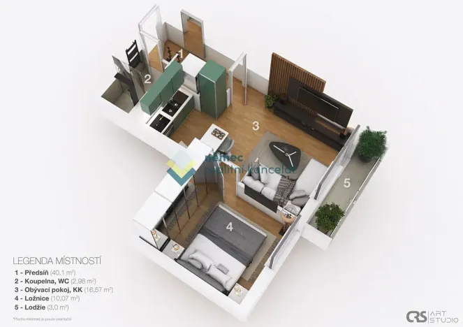 Prodej bytu 2+kk, Jičín, Sokolovská, 40 m2