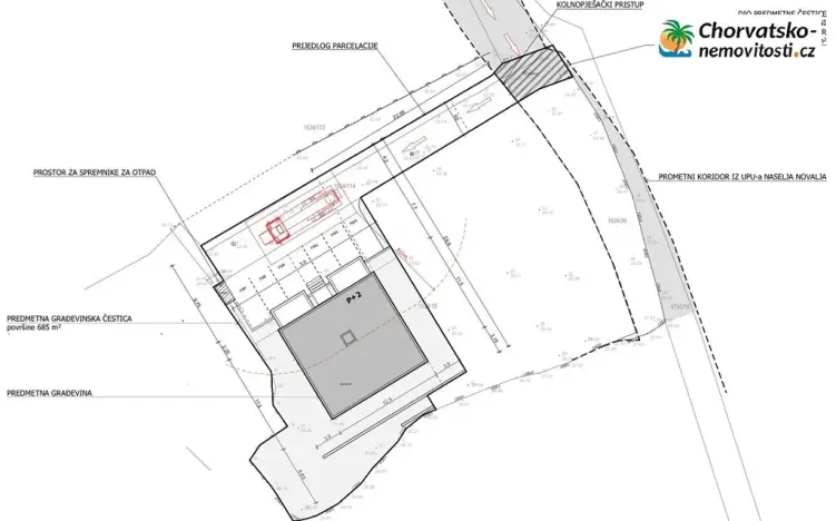 Prodej bytu 2+kk, Novalja, Chorvatsko, 59 m2