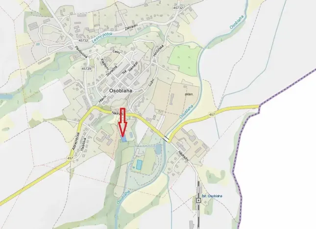 Prodej pozemku, Osoblaha, 1268 m2