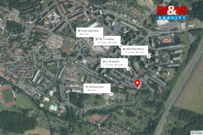 Pronájem bytu 1+1, Sokolov, Švabinského, 39 m2