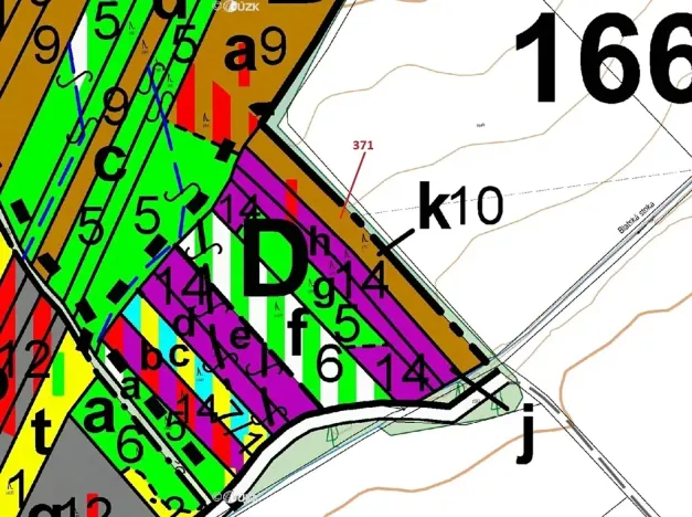 Dražba lesa, Komárov, 2175 m2