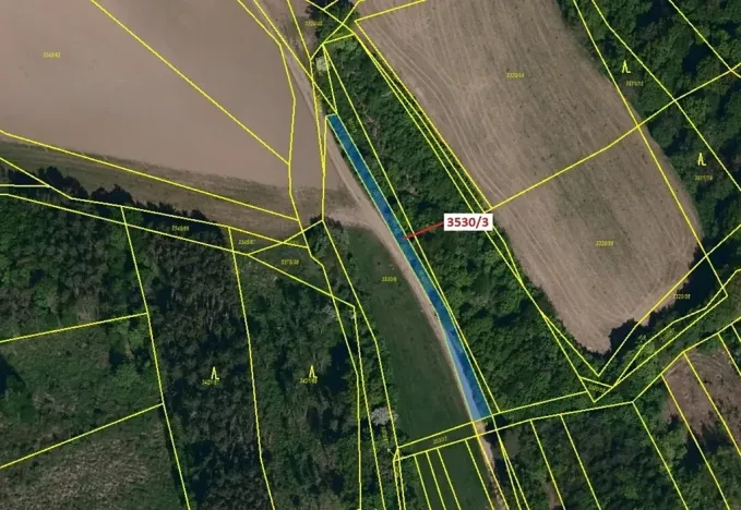 Dražba pozemku, Bojkovice, 537 m2