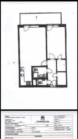 Pronájem bytu 2+kk, Praha - Jinonice, Za zámečkem, 61 m2